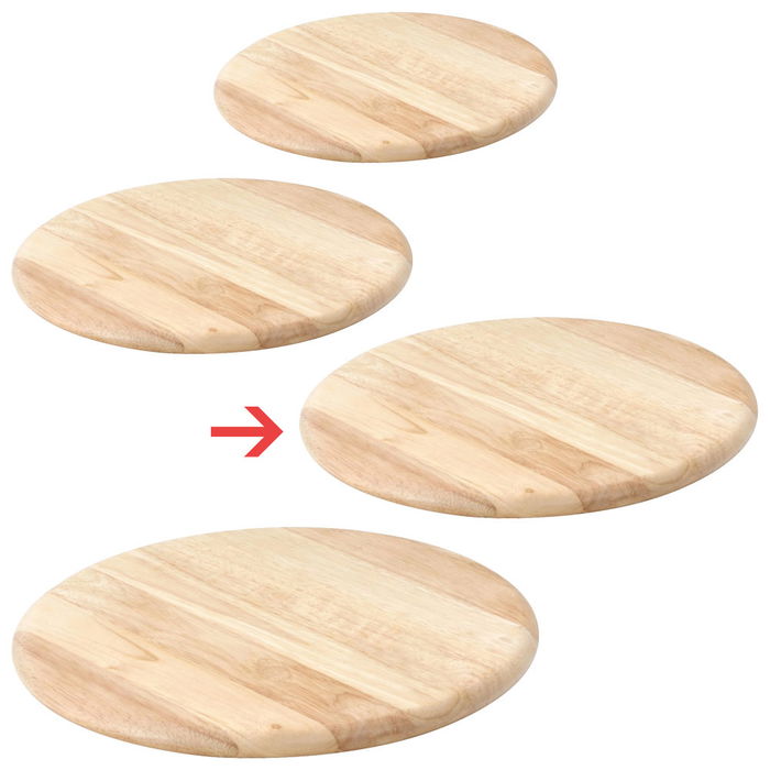 Continenta Tabla Giratoria 40 cm de Madera de árbol de Goma